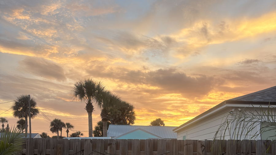 Evening light over St. Augustine Beach, Florida